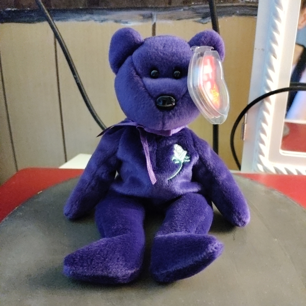Purple Princess beanie baby - Picture 4 of 6
